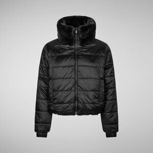 Women's Jeon Reversible Faux Fur Jacket in Black